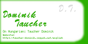 dominik taucher business card